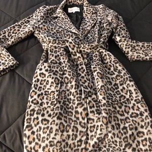 Cupcakes & Cashmere Leopard Coat
